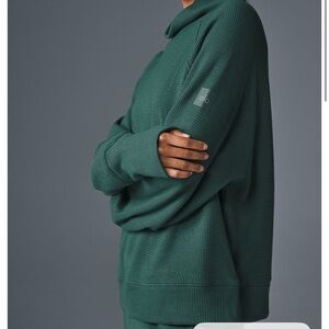 Alo Waffle Weekend Escape Mock Neck